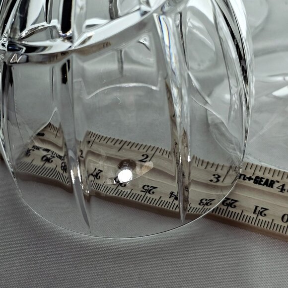 Mikasa Uptrend Wine Glasses 8.2in set-4 vertical spiral swirl cut crystal water - Picture 8 of 8